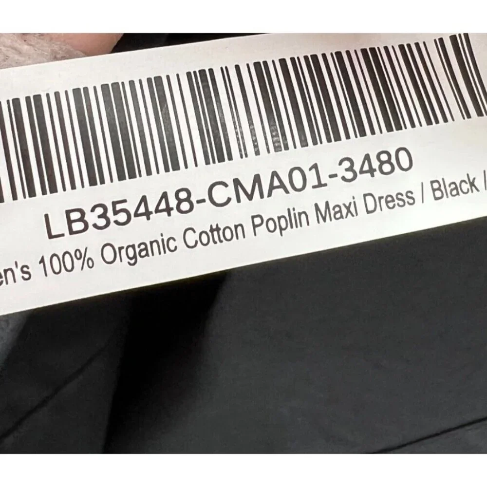 Quince Women's Black Organic Cotton Sleeveless Maxi Dress sz XS NWT Pockets - Picture 6 of 7